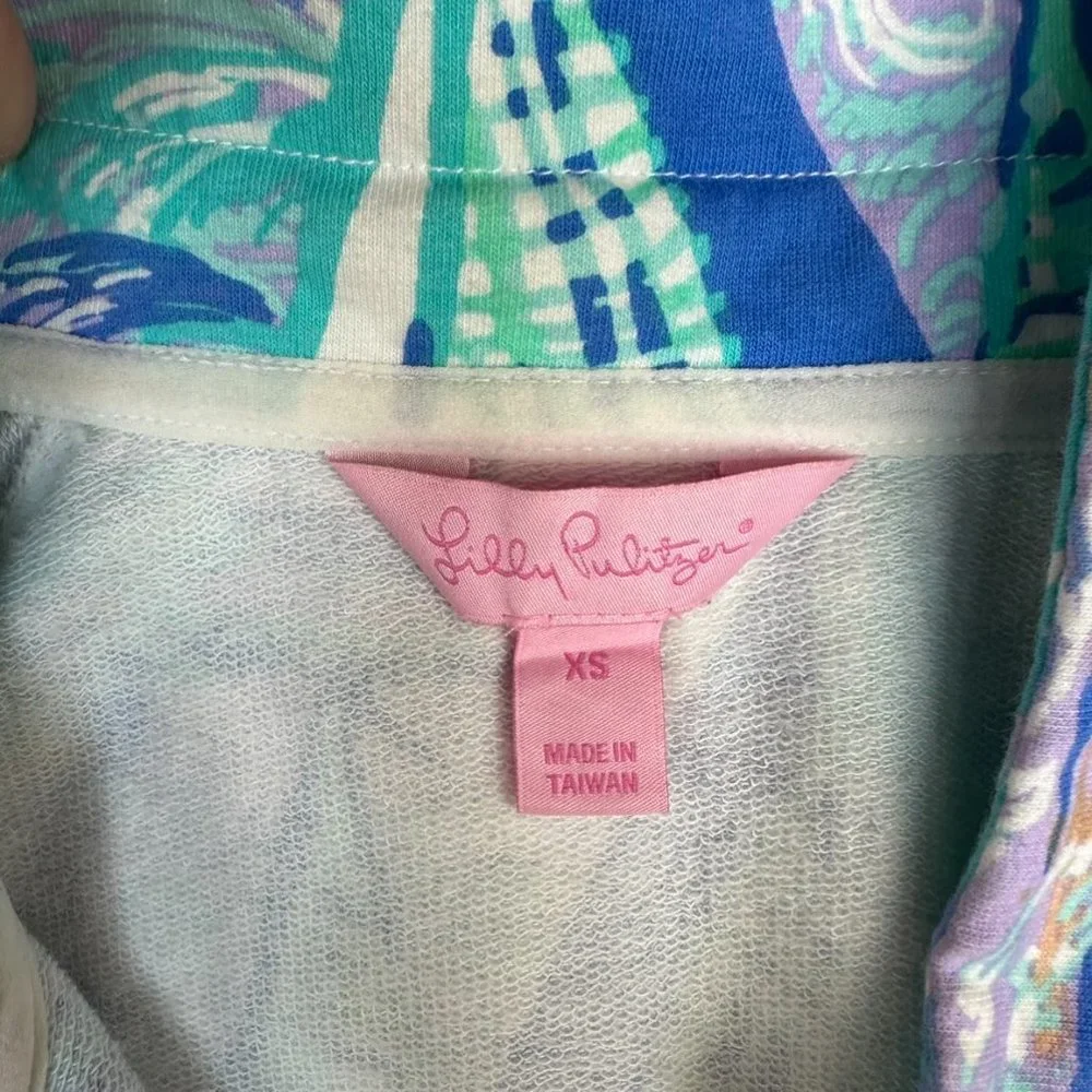 Lilly Pulitzer UPF 50+ Skipper Popover Aboat Time Sz XS - Picture 10 of 16